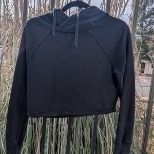 TNA Black Cropped Sweatshirt